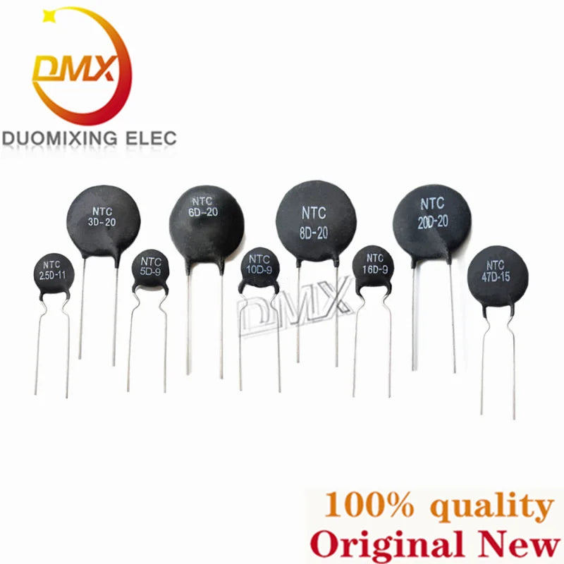 5PCS MF72 thermistor 33D/5D/8D/47D/20D/10D-5/7/9/11/13/15/20/25 PTC 15P/16P NTC negative temperature coefficient thermistor