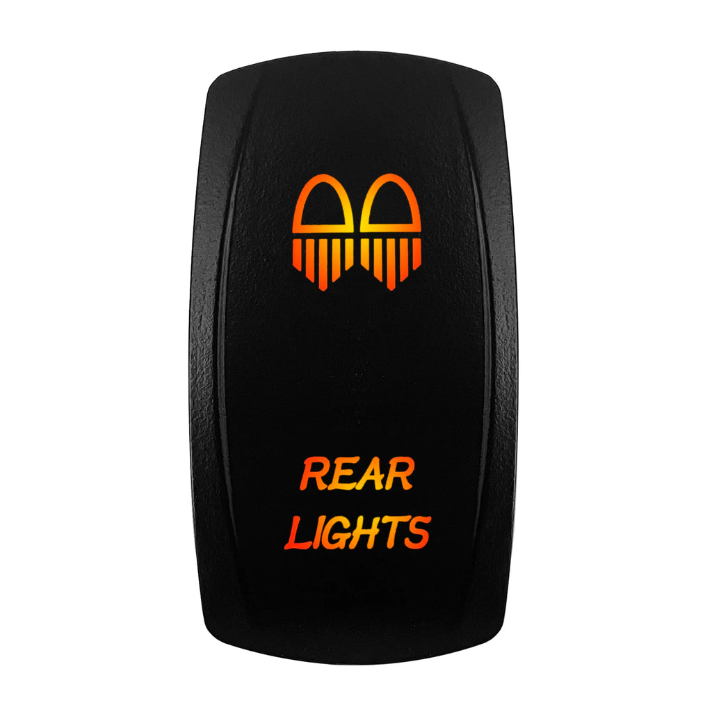 12V-24V Orange Led Rocker Switch Waterproof 20A Amber Light SPST DPDT Toggle Key for Car Boat ATV Camper Motorhome Auto Machine