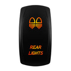 12V-24V Orange Led Rocker Switch Waterproof 20A Amber Light SPST DPDT Toggle Key for Car Boat ATV Camper Motorhome Auto Machine