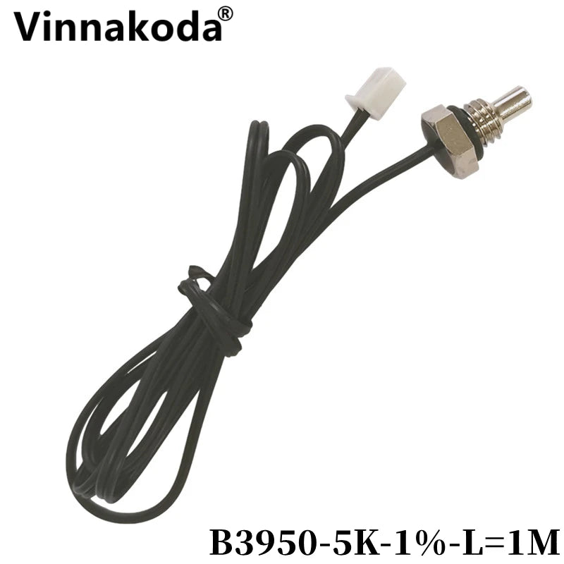 10K M8 Hexagonal Probe NTC Thermistor Temperature Sensor 1.25 Thread B3950 50/100K