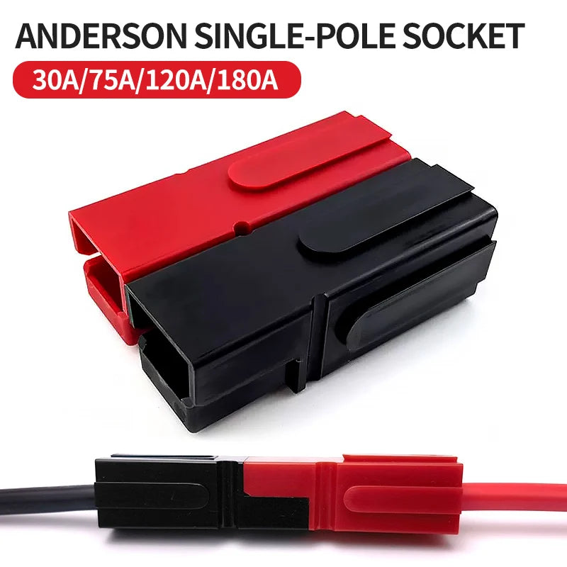 10/50/100/500 Pcs Plug 30A Amp 600V Power Marine Connector Pole For  Powerpole Interlocking Plug Terminals