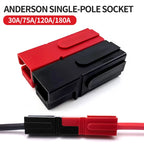 10/50/100/500 Pcs Plug 30A Amp 600V Power Marine Connector Pole For  Powerpole Interlocking Plug Terminals