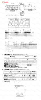 2/5Pcs SMD LED Digital Tube Display 0.2/0.3/0.56-Inch 1/2/3/4-Bit 7 Segment Common Cathode/Anode Red/White/Yellow/Green/Blue SMT