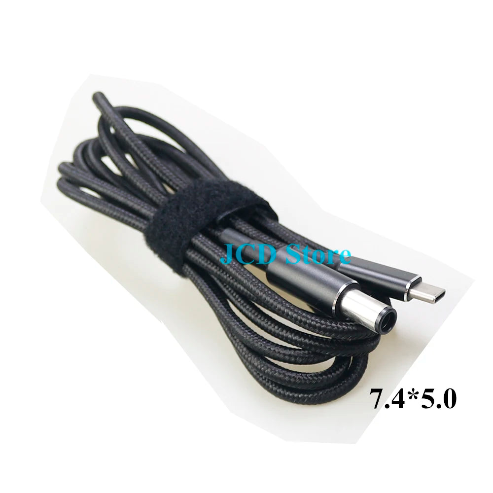 1PCS 100W 5A PD to DC 5.5*2.1 5.5*2.5 7.4*5.0 4.5*3.0 Decoy Trigger Adapter Cable TYPE-C PD Decoy Line Charging Notebook Charger