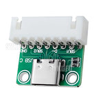 USB 3.1 Type C Connector 16 Pins Type-C Female Socket Receptacle Adapter Type-C 16Pin Adapter Board 8pin 512  Dual Resistor 5.1K