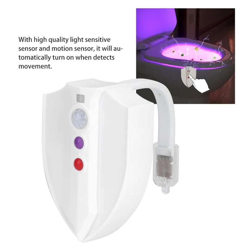 Waterproof Toilet Lights Motion Sensor LED Night Lamp with UV Light for Bathroom