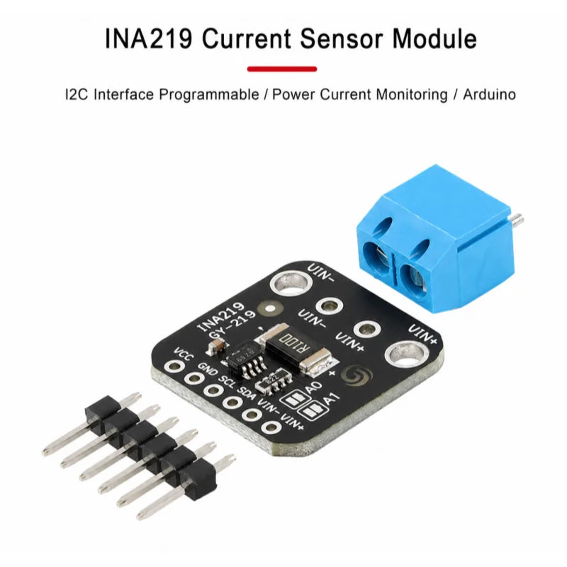 2pcs Original Genuine INA219 Digital Current Sensor Module I2C Interface Programmable / Power Current Monitoring