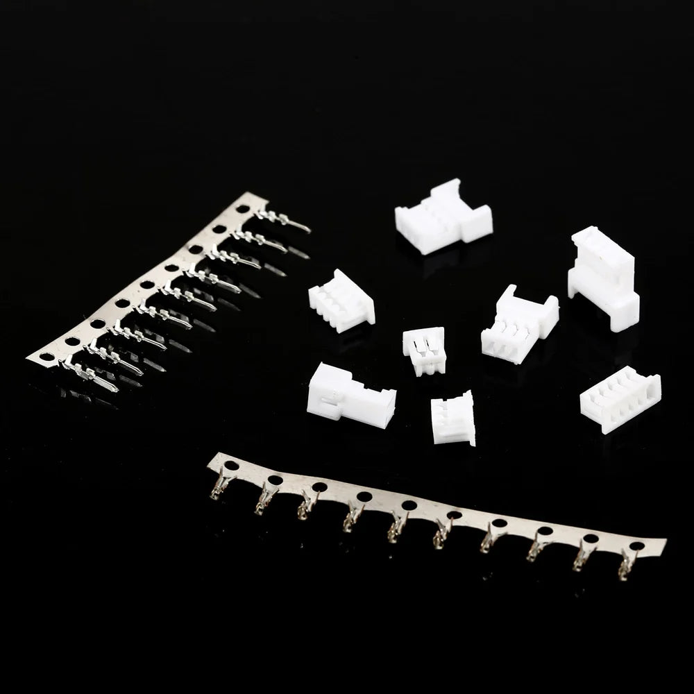 40sets/Box JST 1.25 Male Female Connector Aerial Docking 2/3/4/5Pin Plug With Terminal Wire Connectors Kit
