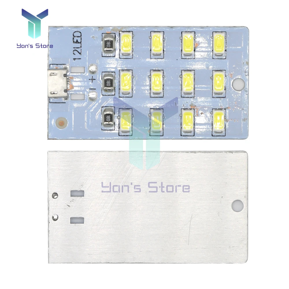 Mirco USB 5730 LED Lighting Panel USB Mobile Light Emergency Light Night Light White 5730 SMD 5V 430ma~470ma DIY Desk Lamp