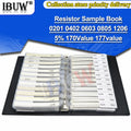4250PCS 8500PCS 8850PCS 0201 0402 0603 0805 1206 Resistor Sample Book ibuw 5% SMD Assorted Kit 10K 100K 1K 1R 100R 220R