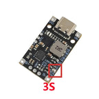Type-C USB 2S 3S Lithium Battery Charger Module 15W with Balance Support QC Fast Charge 8.4V 12.6V 1.5A Boost Converter