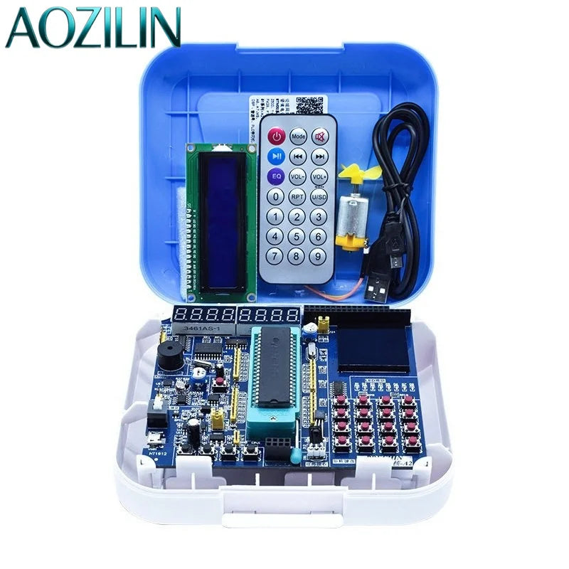 AOZILIN STC89C52 51 MCU Development Board 8051 Microcontroller Learning Experiment Kit