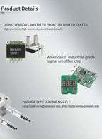 0-3Kpa to RS485 Micro Differential Pressure Transducer 0-50Kpa to 4-20mA 0-10V RS485 Wind Air Pressure Transmitter Sensor