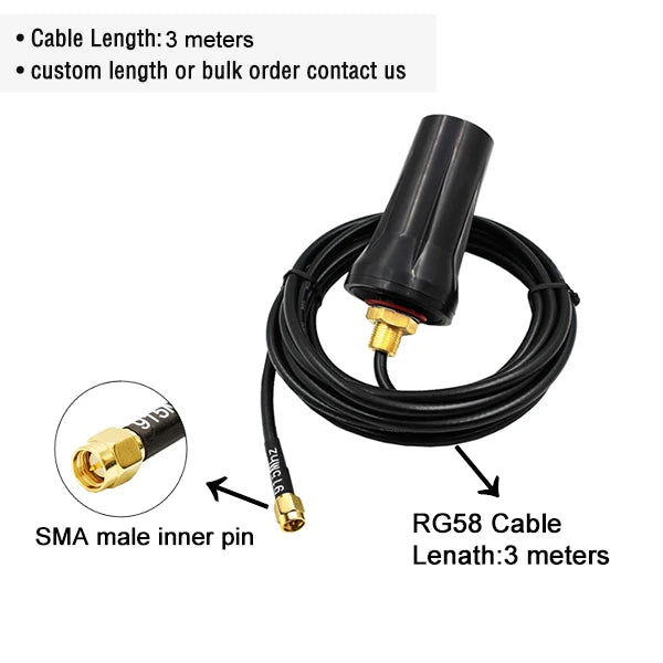 Waterproof 915MHz External LoRawan Antenna, SigFox LoRa 915 MHz Antennas