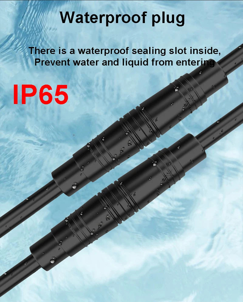 1pair male+female E-bike Line  M8 Signal Speed Sensor Extension Cable 2 3 4 5 6 Pin Electric Bicycle IP65 Waterproof Joint