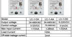 LCTC SSR Relay DC TO AC DC TO DC AC TO AC Solid State Relay Single Phase 10A 25A 40A 60A 80A 100A 120A 200A 240A LC-1-DA/AA/DD