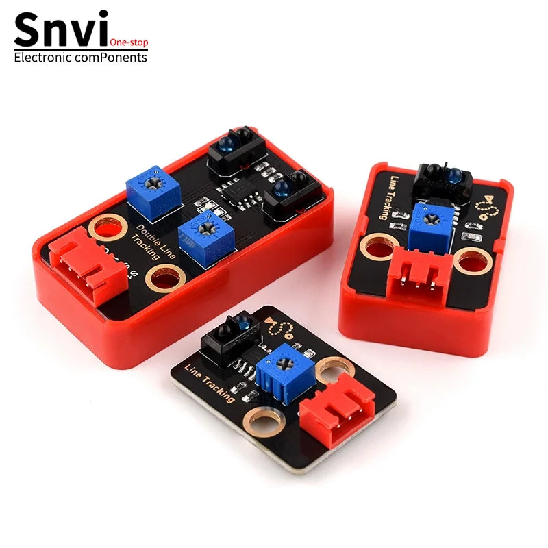 Snvi TCRT5000 Line Tracking Sensor Module Single Dual Channel Infrared IR Red Board with 3Pin 4Pin Cable for Arduino