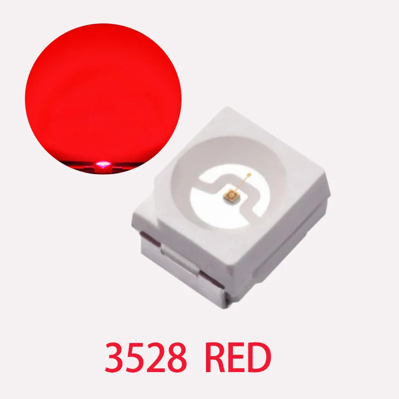 2000pcs Supply High 3528 SMD LED Full Color Highlight 0.06w Red GREEN Blue Yellow White ICE PINK Purple Black RGB Lamp Beads