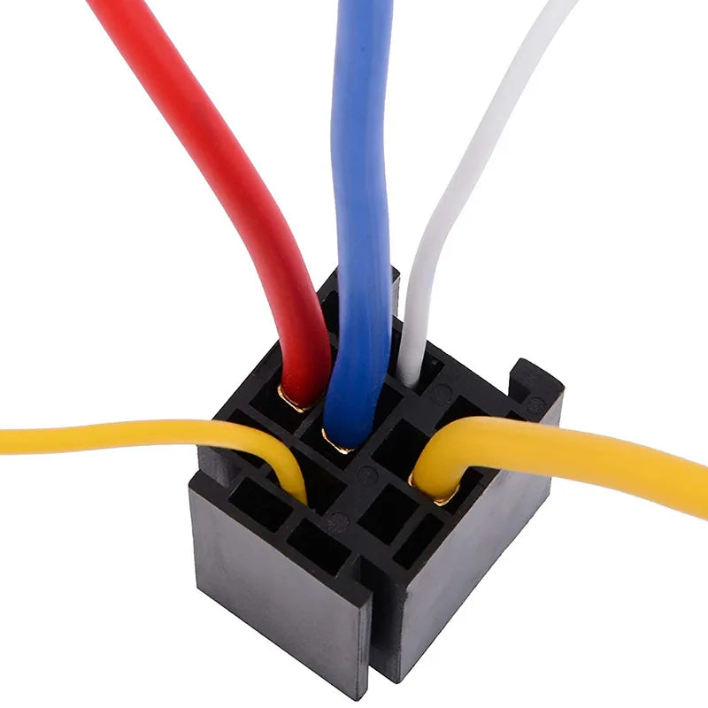 DC 12V/24V 4 Pin 5 Pin 30A Waterproof Automotive Relay With Socket Car Relay Auto Relay  Fuse Coil 1.8W Voltage Relay Vehicle