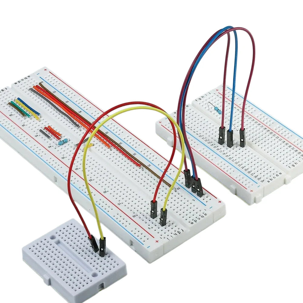 MB-102 Solderless Breadboard Kit 400/830 Points Prototype PCB Board with Jumper Wires Electronic Components DIY Kit for Arduino