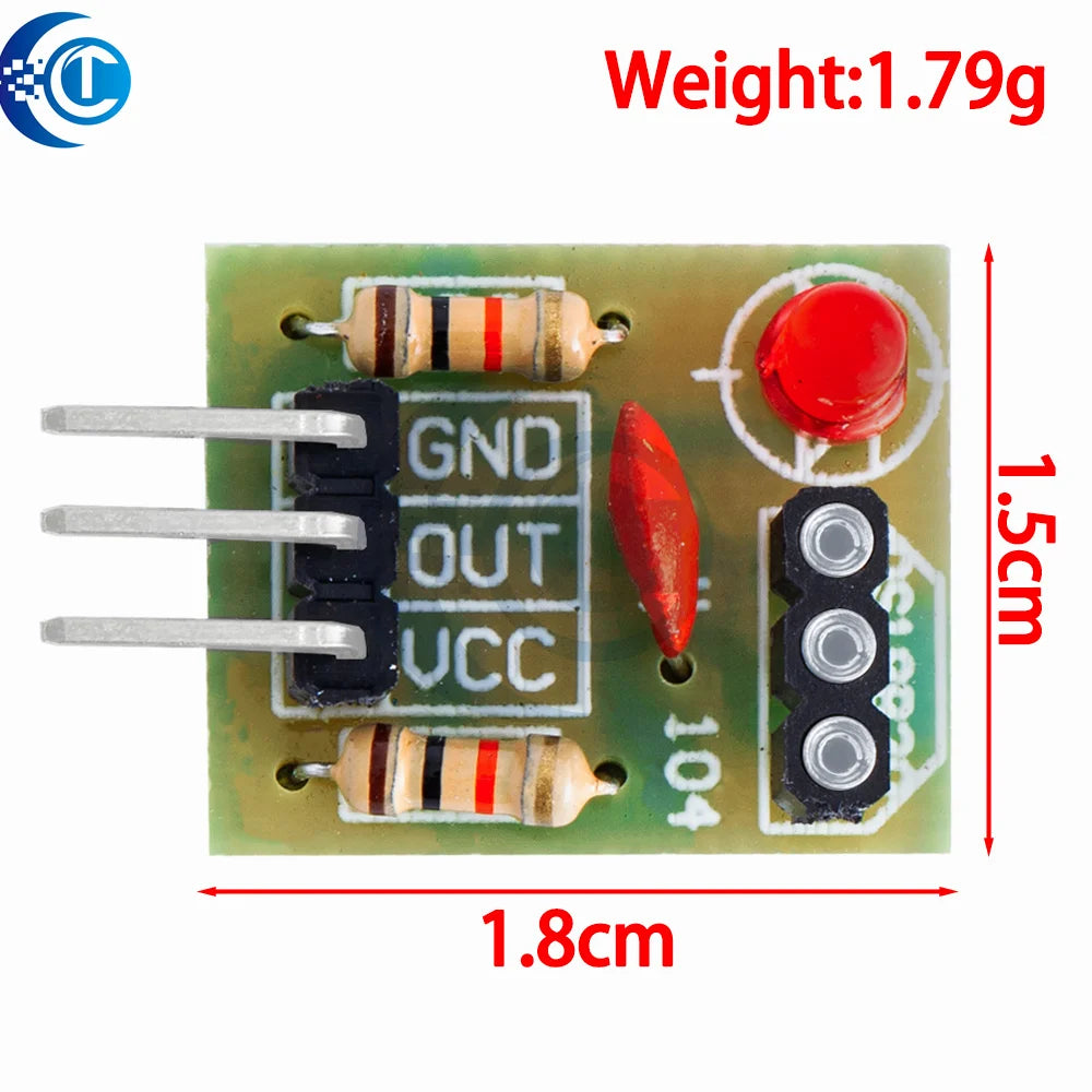 KY-008 650nm Laser Transmitter Module with Laser Sensor Module Non-Modulator Tube Laser Receiver Module Kit