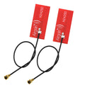 2pcs Wifi Antenna 2.4G 5.8G Dual Band Built-in FPC Soft Board Wifi Bluetooth PCB Patch Gain Antennae 12cm Adapter Cable