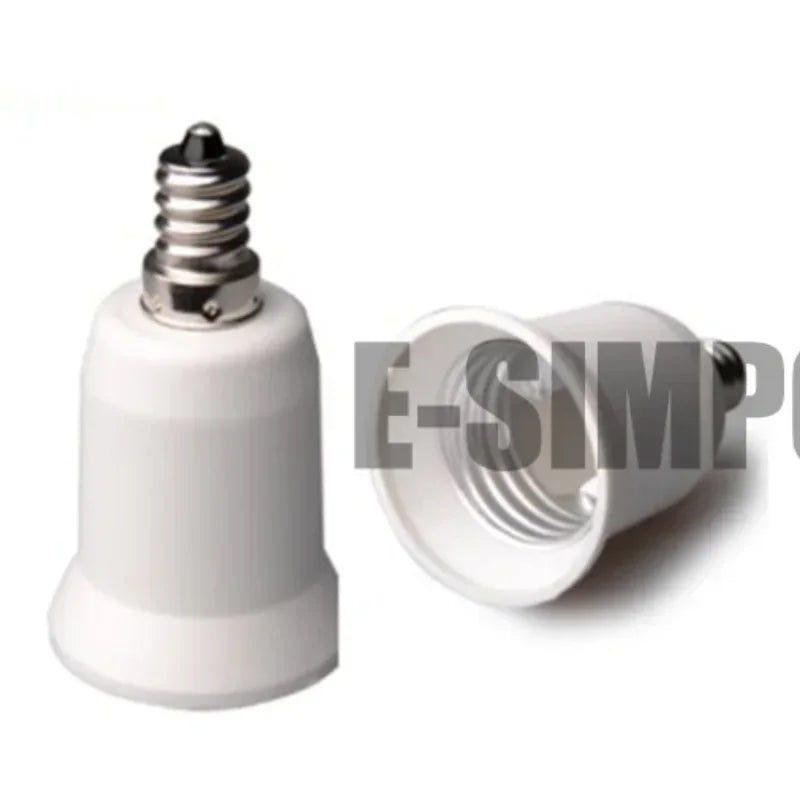 6pcs E12 to E26 Adapter Chandelier Light Socket Candelabra US CA E12 to Edsison Medium E26/E27 Bulb Base Lampholder Converter