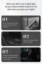 Rechargeable Motion Sensor LED Night Light Double Head Magnetic 3 Color Wall Lamp USB Charging for Closet Stairs Hallway Kitchen