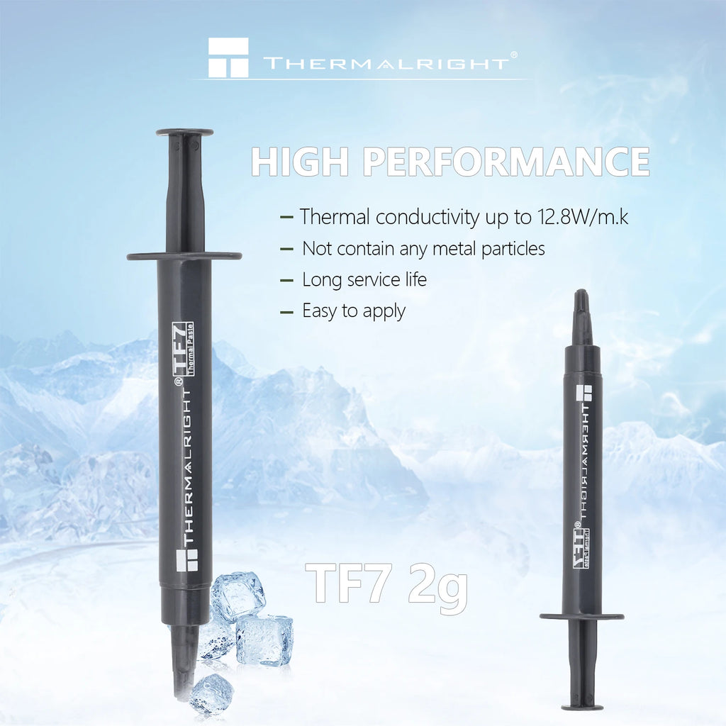 Thermalright TF7 2g Thermal Paste 12.8 W/mK CPU Heat Sink Paste for CPU &  CPU Air Cooler