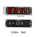 TM1637 Module 0.56" 0.56 Inch 7 Segments Digital Display Tube 4/6-Digit LED Module Board For Arduino Red Green Blue White