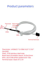 1M/2M HT-NTC100K Thermistor Temperature Sensor For High Temperature Filament 350 Degrees Hotend Kit B3950 For 3D Printer Parts