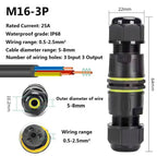 Heavy Duty Quick Connect Terminal Block T-type, IP68 Waterproof 2/3/4/5Pin for Secure & Fast Damp-Proof Wiring Connector