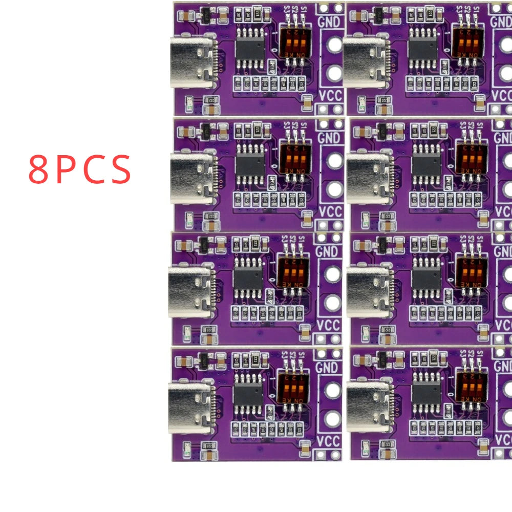 1-100PCS PD/QC/AFC Fast Charge Decoy Trigger Type-C Decoy Module Board with DIP Switch 5V 9V 12V 15V 20V Fixed Voltage Output