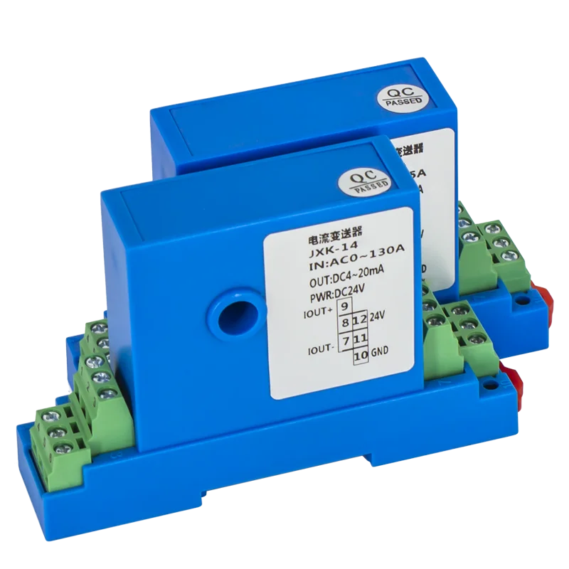 JXK-14 Hall Current Sensor AC 5A 10A 20A 50A 100A 4-20mA 0-10V RS485 Output Ampere Transducer Current Transformer