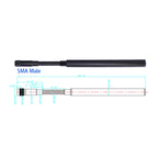 outdoor waterproof antenna NB/GSM/1.2G/1.3G/1.5G/1.8G/2.4G LTE/2.4/5.8G high-gain flexible antenna N-J male Gooseneck antenna