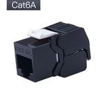 Linkwylan RJ45 Keystone Jack Cat5e Cat6 6A Multi Colors  Toolless UTP To LSA Network Modules Tool-Free Connection