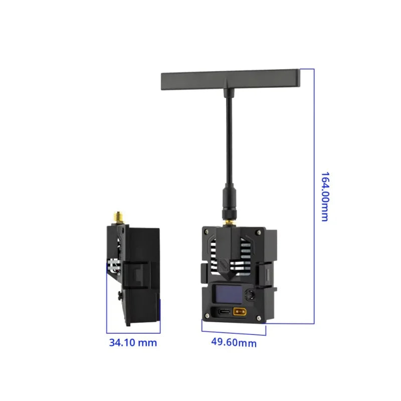 RadioMaster Bandit Micro Nano ExpressLRS 915MHz RF Module T Antenna OLED 1000mW 30dBm SX1276 200Hz WiFi Bluetooth FPV