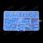 100PCS 2P PCB Screw Terminal Block Connector KF301 Pitch 5.0MM 2P 3P 4P Splicable Kit Box KF301-2 Blue KF301-2P KF301-3P KF-301