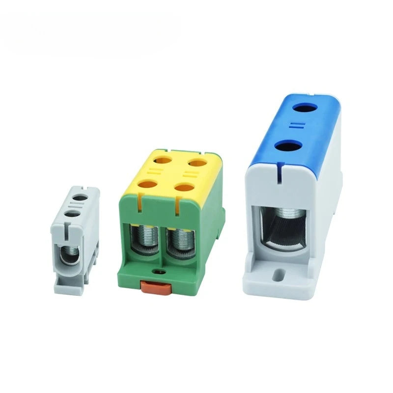 Aluminum Distribution Block Din Rail Mounting WKL 50/95/150/240 mm² Cable Power Connector Terminal Block Box