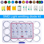 SMD LED Assorted Kit 0402 0603 0805 1206 1210 5730 5050 Purple Pink Fast flashing Warm Cool White Red Green Blue Yellow Orange