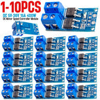 10-1pc 15A 400W MOSFET Trigger Switch Drive Module PWM Regulator Panel DC 5V-36V Electronic Switch Control Board for arduino