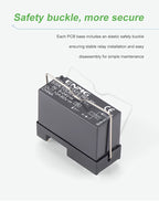 ENMG PCB Mount Solid State Relay, SSK10D6132 Miniature Pin-Type DC Control DC/AC 24V Printed Circuit Board Mount Plug-in Type.