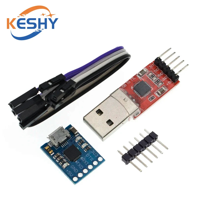 CP2102 Module USB to TTL Serial UART STC Download Cable Super Brush Line Upgrade A Type USB Micro USB 5Pin 6Pin