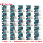 100Pcs/1pc AMS1117 3.3V 5V Power Supply Module AMS1117-3.3 AMS1117-5.0 LDO Linear Voltage Regulator Board 800mA PCB