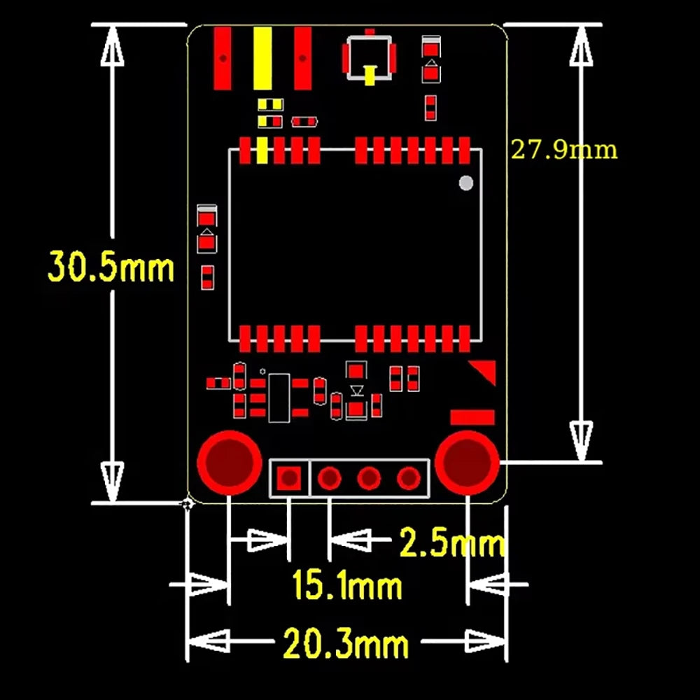 RTK Base Station Board LC29H Dual Band L1 L5 GPS Glonass Galileo High Precision Positioning Module Output RTCM Data