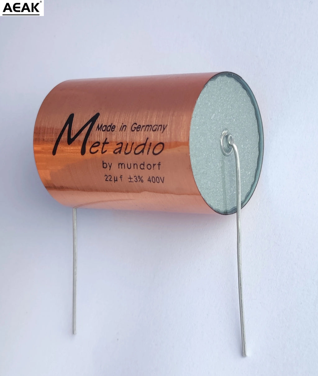 Golden high-quality metallized film power amplifier frequency divider audio capacitor stepless 0.22-22uf MKP capacitor