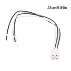 2pcs G10Q Lamp Holder With 15/25cm Long Cable Ring Lamp Plug 4pins Base Insulating Tube Ultraviolet Light Base