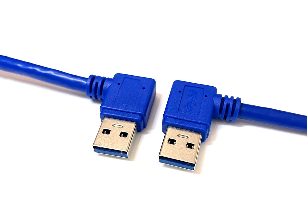 1pcs 90 Degree Angled USB 3.0 A Male AM to USB 3.0 B Type Male BM USB3.0 Cable For Printer Scanner HDD