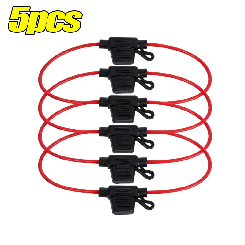 12V 30A with Fuses Blade Wire Cutoff Switch Socket Automotive Fuse Socket Car Mini Blade Fuse Holder Splash-proof Box