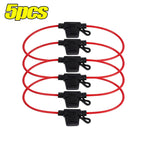 12V 30A with Fuses Blade Wire Cutoff Switch Socket Automotive Fuse Socket Car Mini Blade Fuse Holder Splash-proof Box